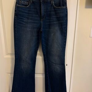 Kut from the Kloth Dark Blue Flare Leg Ana Style Jeans